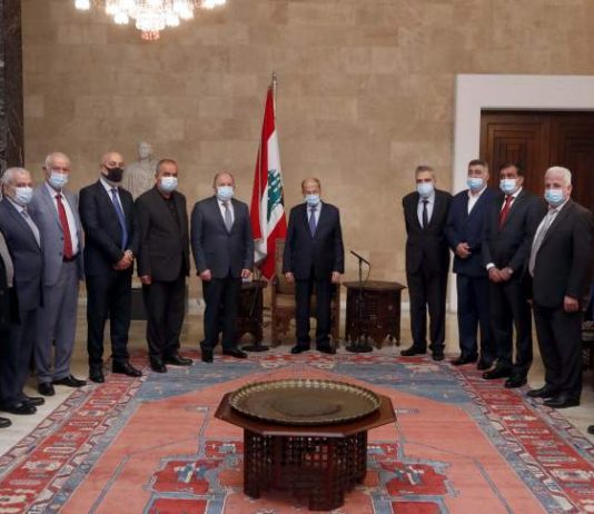 الرئيس عون يستقبل رئيس الإتحاد العمالي العام بشارة الأسمر