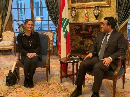 حميه التقى مسؤولة في الحكومة الفرنسية: لبنان ماض في تفعيل مرافقه العامة