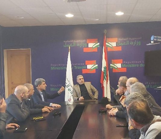 بيرم استمع من وفد اتحادات نقابات الشحن والنقل والترانزيت الى المطالب