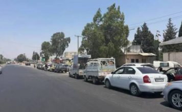طوابير طويلة أمام محطات الوقود في سوريا